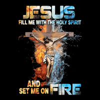 Jesus Christ Christian Jesus Fill Me With The Holy Spirit And Set Me O V-neck Tee | Artistshot