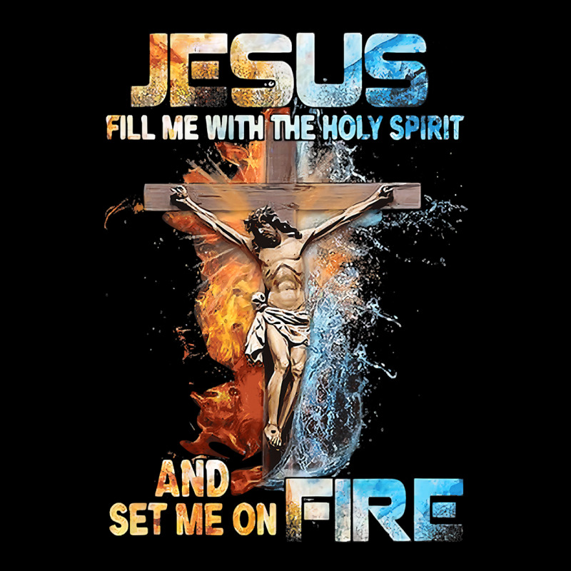 Jesus Christ Christian Jesus Fill Me With The Holy Spirit And Set Me O V-neck Tee | Artistshot