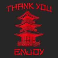 Chinese Take Out Thank You Enjoy Tee Costume Tank Top Ladies Fitted T-shirt | Artistshot