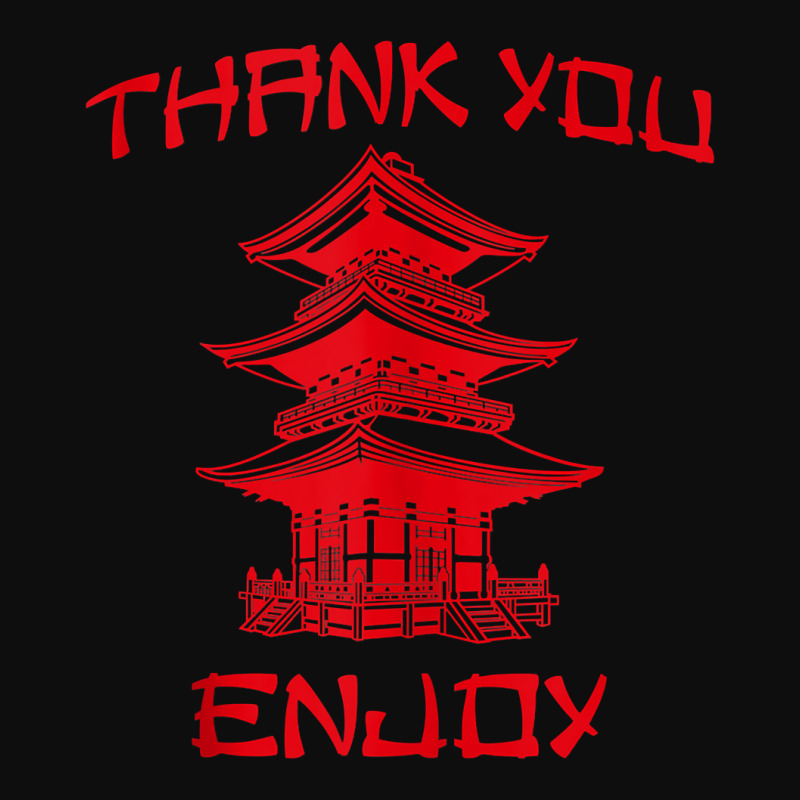 Chinese Take Out Thank You Enjoy Tee Costume Tank Top Crop Top by zagelmaglime | Artistshot