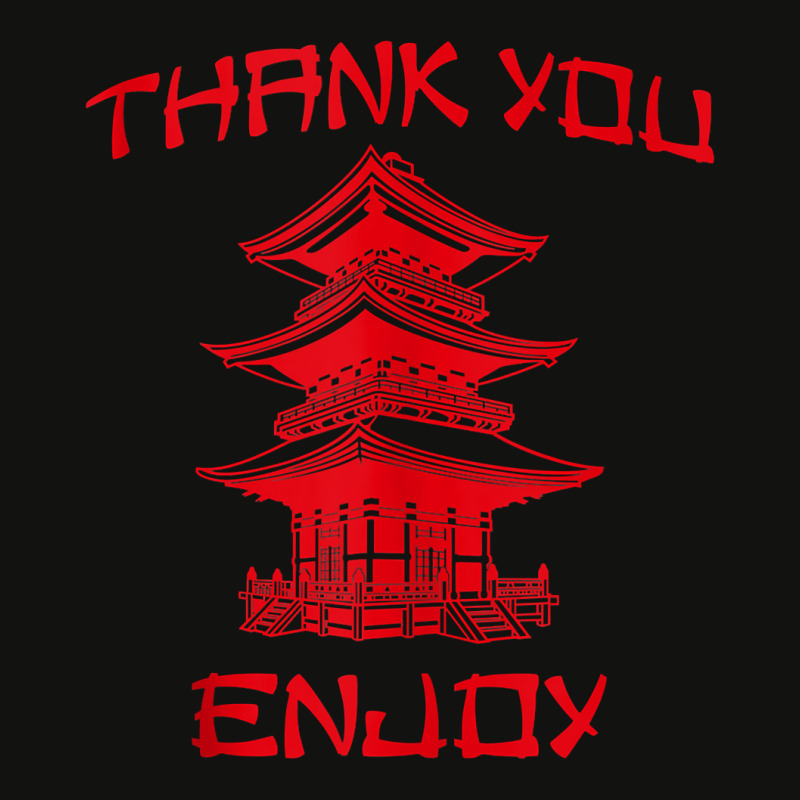 Chinese Take Out Thank You Enjoy Tee Costume Tank Top Scorecard Crop Tee by zagelmaglime | Artistshot