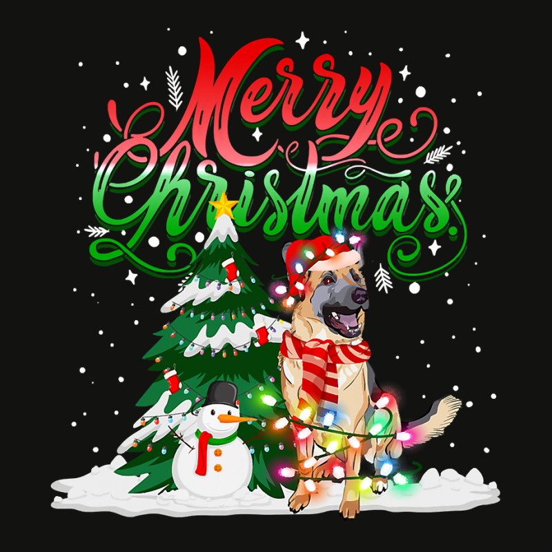 German Shepherd Gsd Christmas Lights Pajama Matching German Shepherd S Scorecard Crop Tee by pester | Artistshot