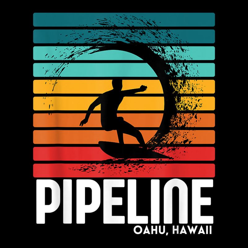 Surf Pipeline Oahu Beach Vintage Retro Surfing T Shirt Adjustable Cap | Artistshot