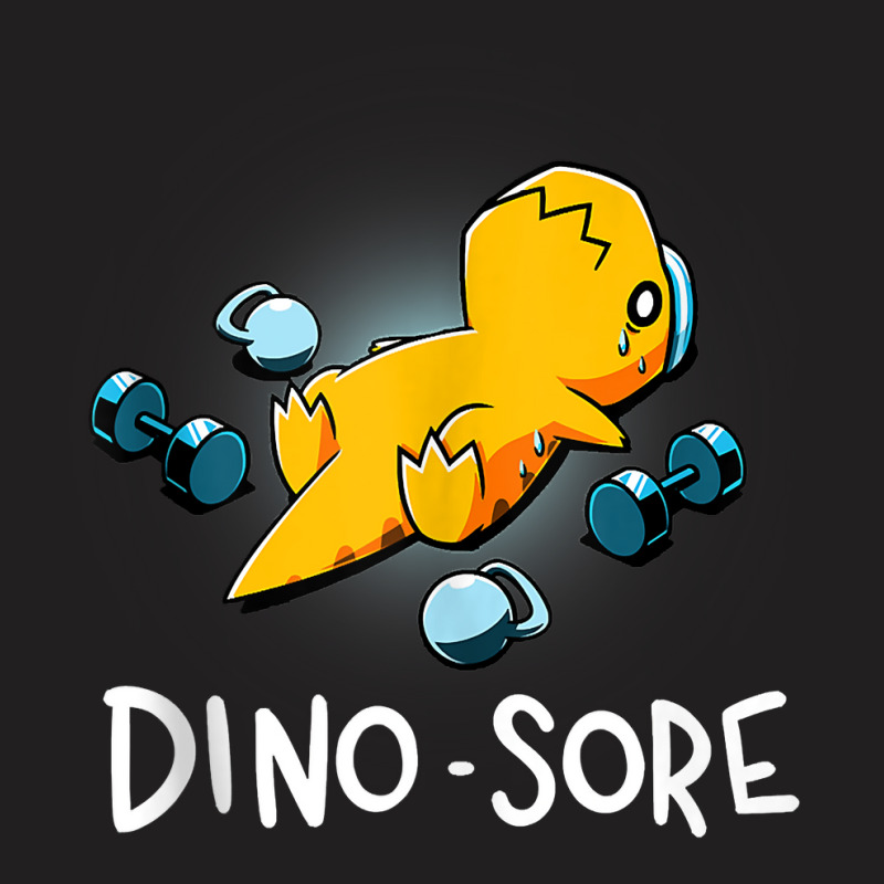 Dino Sore Shirt Funny Dinosaur Workout Gym Lifting Fitness Tank Top T-shirt | Artistshot