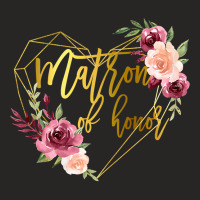 Womens Bridal Team Matching Floral Gift For Sister Matron Of Honor T S Ladies Fitted T-shirt | Artistshot