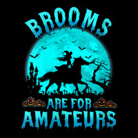 Womens Brooms Are For Beginners Or Amateurs Horses Witch Halloween V N Fleece Short | Artistshot