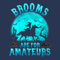 Womens Brooms Are For Beginners Or Amateurs Horses Witch Halloween V N Ladies Denim Jacket | Artistshot