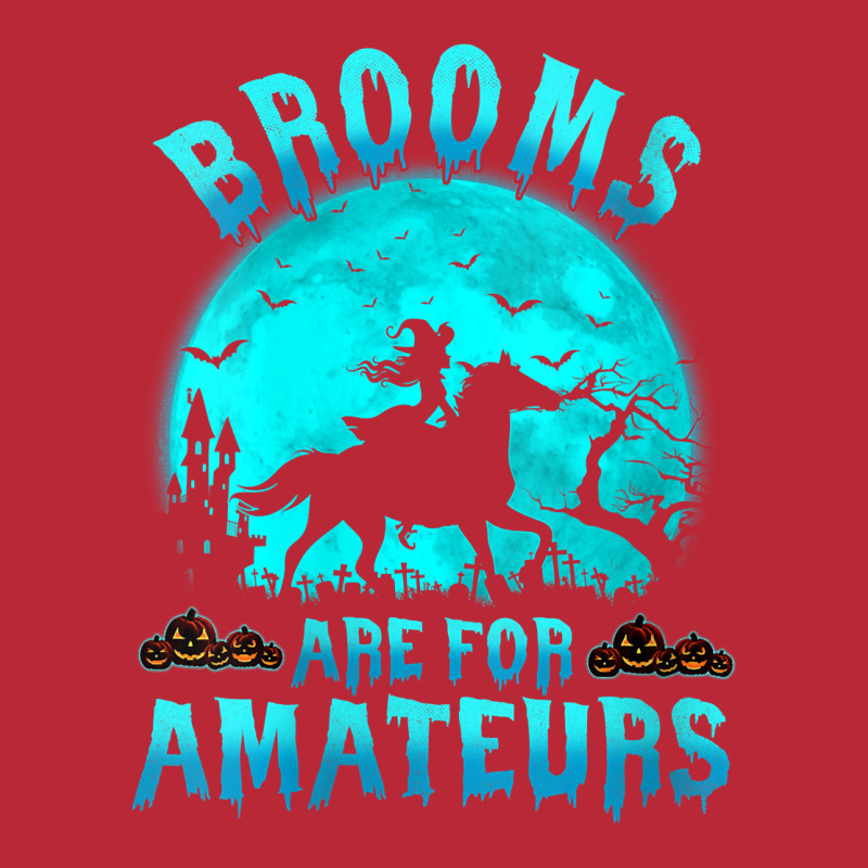 Womens Brooms Are For Beginners Or Amateurs Horses Witch Halloween V N Women's V-Neck T-Shirt by derosaatlamos | Artistshot