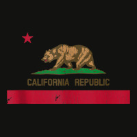 Vintage 1846 California Bear Republic State Flag Tank Top Scorecard Crop Tee | Artistshot