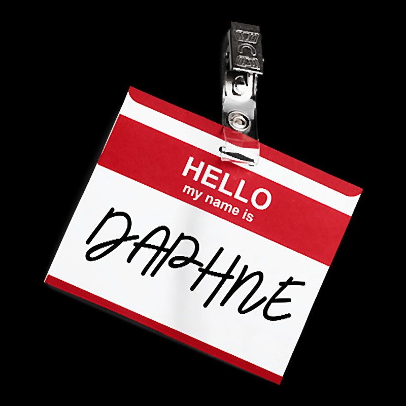 Hello My Name Is Daphne Funny Halloween Name Tag Custome T Shirt Maternity Scoop Neck T-shirt by dubrayhecallezhd | Artistshot