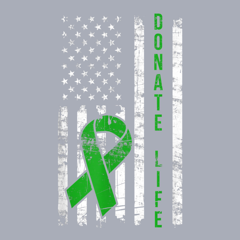 Distressed Donate Life Usa Flag Organ Kidney Donor Ribbon T Shirt Tank Dress by susanzqbraigu | Artistshot