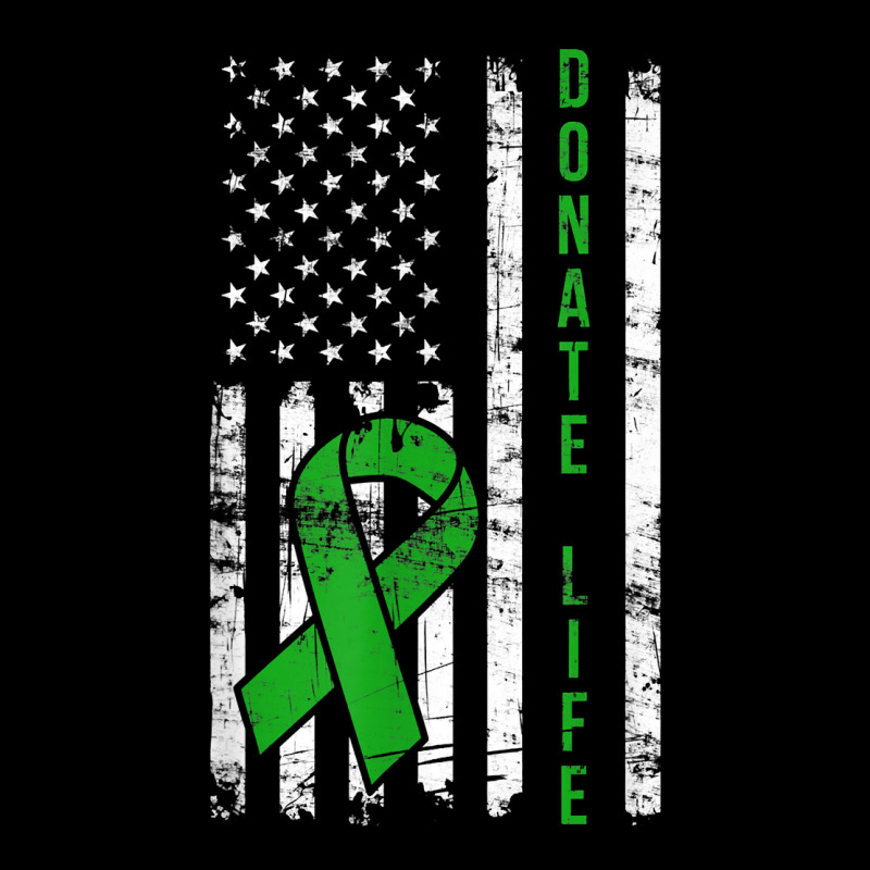 Distressed Donate Life Usa Flag Organ Kidney Donor Ribbon T Shirt Legging by susanzqbraigu | Artistshot