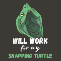 Snapping Turtle Will Work For Snapping Turtle Lover Reptile T Shirt Bucket Hat | Artistshot