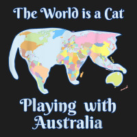 Funny World Is A Cat Playing Map T Shirt Classic T-shirt | Artistshot