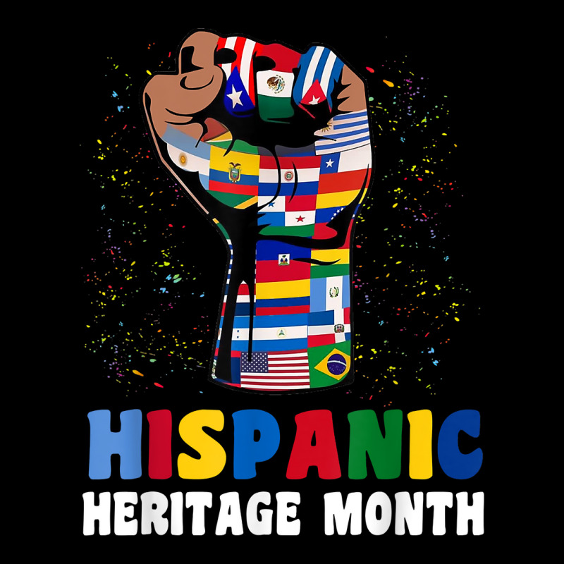 Hispanic Heritage Month Colorful Countries Flags Latinx Hand T Shirt V-Neck Tee by klezgbnist | Artistshot