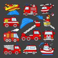 Firetrucks Toddler Rescue Vehicles Fireman Trucks Boat Plane T Shirt Vintage T-shirt | Artistshot