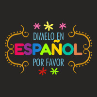 Womens En Espanol Por Favor Spanish Bilingual Teacher Maestra T Shirt Ladies Fitted T-shirt | Artistshot