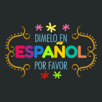 Womens En Espanol Por Favor Spanish Bilingual Teacher Maestra T Shirt Women's Triblend Scoop T-shirt | Artistshot