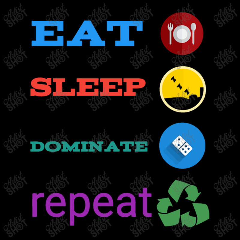 Eat Sleep Dominate Repeat Adjustable Cap by milasindi | Artistshot