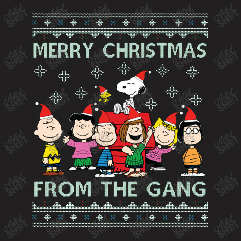 Merry Christmas From The Peanuts Gang T-shirt | Artistshot