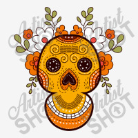 Orange Skull Mousepad | Artistshot