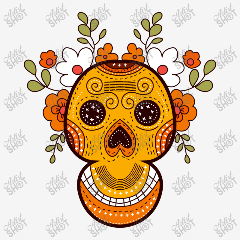 Orange Skull Mousepad | Artistshot