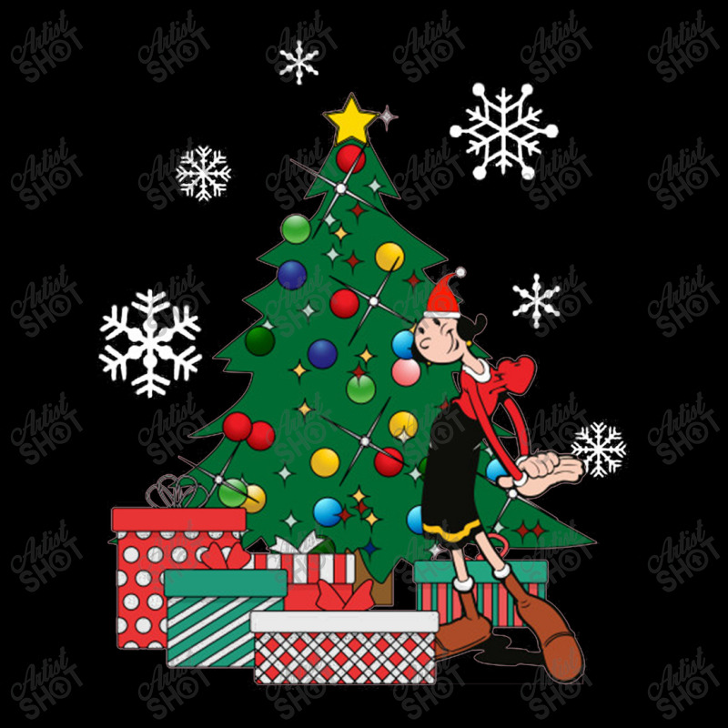 Olive Oyl Around The Christmas Tree Popeye Adjustable Cap | Artistshot