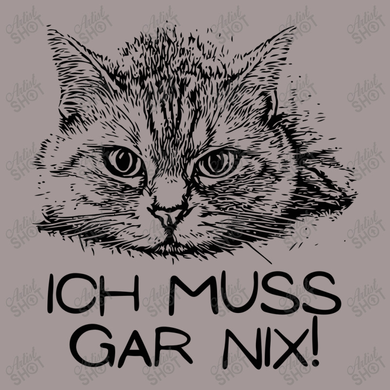 Statement Muss Gar Nix   Lazy Cat Wit Vintage Short | Artistshot