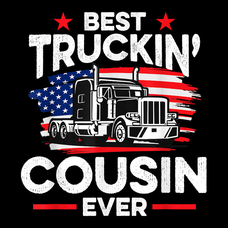 Best Truckin' Cousin Ever   Americian Trucker T Shirt Baby Bibs by esquezdmonene | Artistshot