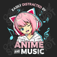 Easily Distracted By Anime And Music Women Anime Teen Girls 3/4 Sleeve Shirt | Artistshot