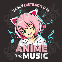 Easily Distracted By Anime And Music Women Anime Teen Girls Racerback Tank | Artistshot