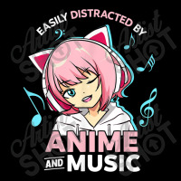 Easily Distracted By Anime And Music Women Anime Teen Girls Maternity Scoop Neck T-shirt | Artistshot