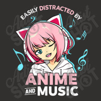 Easily Distracted By Anime And Music Women Anime Teen Girls Champion Hoodie | Artistshot