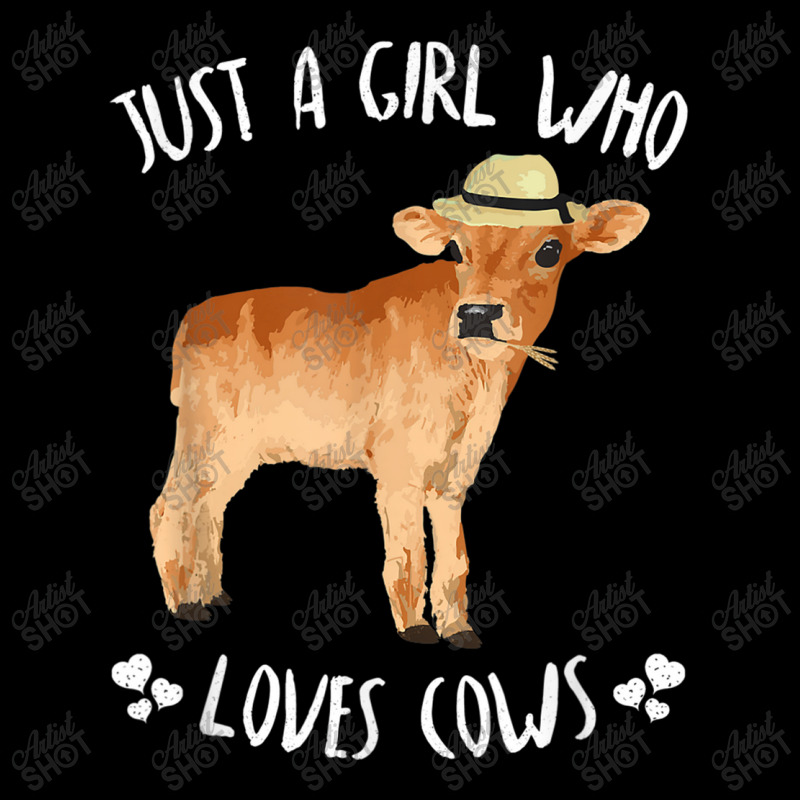 Fun Cute Just A Girl Who Loves Cows Adjustable Cap by MadisonDesign | Artistshot