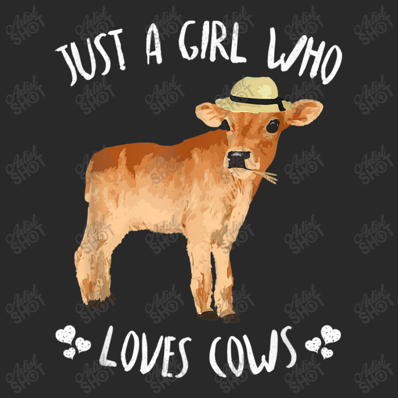 Fun Cute Just A Girl Who Loves Cows Printed hat by MadisonDesign | Artistshot