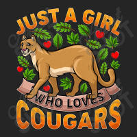 Funny Cougar Animal Lover Just A Girl Who Loves Cougars Premium Unisex Hoodie | Artistshot