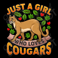 Funny Cougar Animal Lover Just A Girl Who Loves Cougars Premium Long Sleeve Shirts | Artistshot