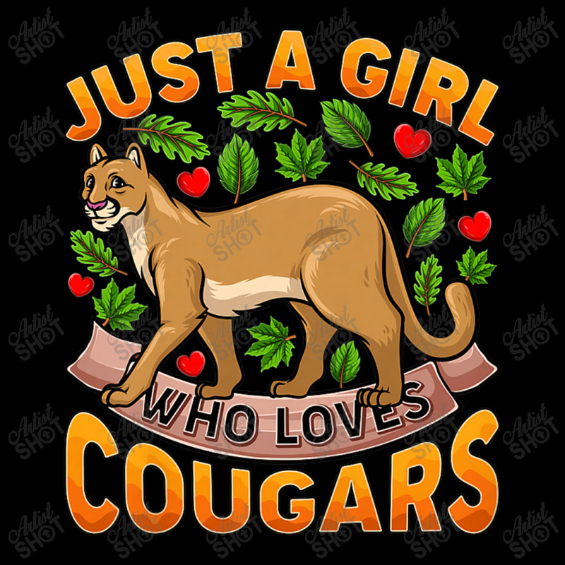 Funny Cougar Animal Lover Just A Girl Who Loves Cougars Premium Long Sleeve Shirts by MadisonDesign | Artistshot