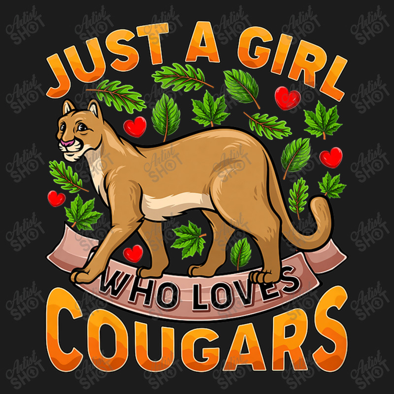 Funny Cougar Animal Lover Just A Girl Who Loves Cougars Premium Hoodie & Jogger set by MadisonDesign | Artistshot