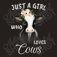 Funny Gift Watercolor Just A Girl Who Loves Cows Tank Top | Artistshot