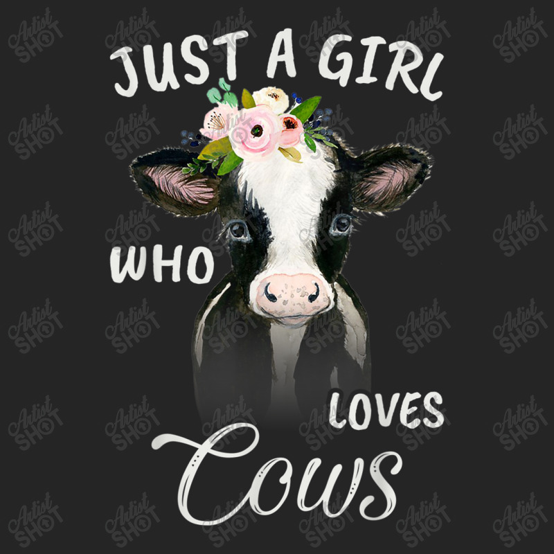 Funny Gift Watercolor Just A Girl Who Loves Cows Unisex Hoodie by MadisonDesign | Artistshot