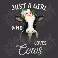 Funny Gift Watercolor Just A Girl Who Loves Cows Ladies Curvy T-shirt | Artistshot