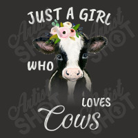 Funny Gift Watercolor Just A Girl Who Loves Cows Champion Hoodie | Artistshot