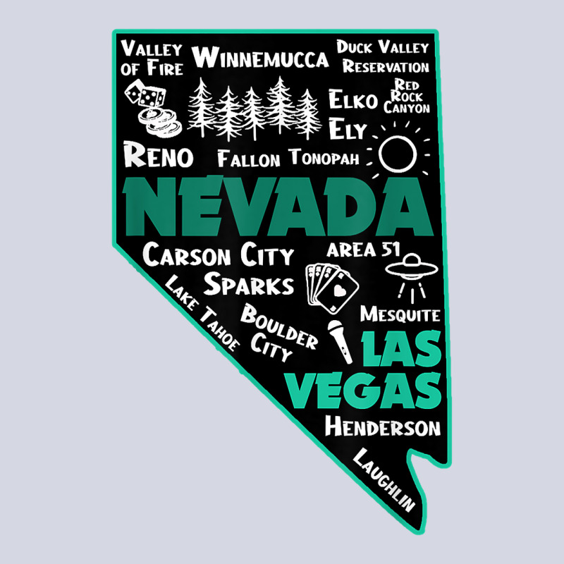 Nevada Las Vegas Map Winnemucca Reno Elko Ely Carson City T Shirt Fleece Short | Artistshot