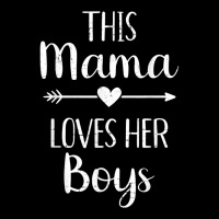 Mom This Mama Loves Her Boys Art Character Adjustable Cap | Artistshot