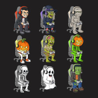 Gamer Halloween Skeleton Vampire Gaming Mummy Boys Kids Teen T Shirt T-shirt | Artistshot