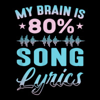 My Brain Is 80 Song Lyrics Funny Singer Catchy Tune Lyrics T Shirt Unisex Jogger | Artistshot