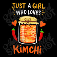 Fermented Vegetables Quote Just A Girl Who Loves Kimchi Cropped Hoodie | Artistshot