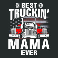 Best Truckin' Mama Ever Usa Flag Father's Day T Shirt Women's Triblend Scoop T-shirt | Artistshot