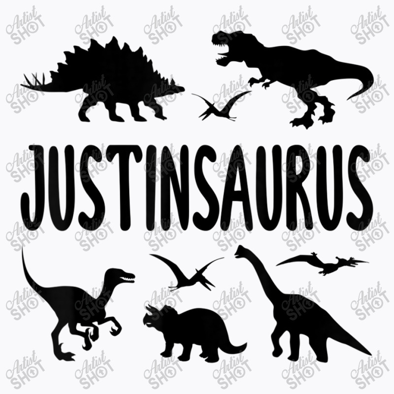 Dinosaur T Rex Justin Justinsaurus Boys Dino Name My Favorite People T-shirt | Artistshot